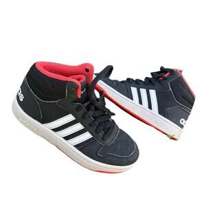 Adidas Little Boys Hoops Mid 2.0 Basketball Shoes Size 1y  Black Sneakers‎
